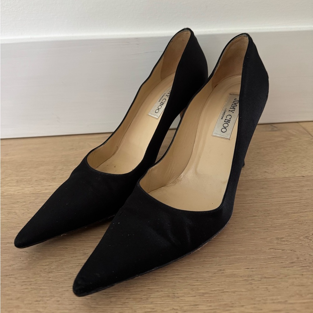 Jimmy Choo Black Stiletto Heels